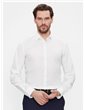 Calvin Klein camicia bianca slim in popeline interno colletto a contrasto k10k112744-yaf