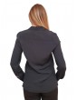 Tommy Hilfiger camicia donna nera in crep di viscosa regular fit ww0ww40535-bds