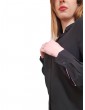 Tommy Hilfiger camicia donna nera in crep di viscosa regular fit ww0ww40535-bds
