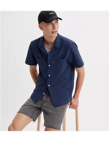 Levi’s camicia mezza manica blue camp standard a84570001