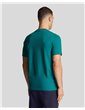 Lyle & Scott t shirt uomo con taschino contrast pocket t shirt verde con taschino bianco ts831vog-x166
