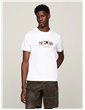 Tommy Hilfiger t shirt bianca con logo icon laurel mw0mw34421-ybr