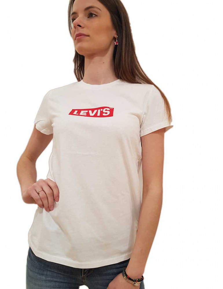 Levi's t shirt donna bianca girocollo The perfect Tee 17369-0903