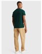 Tommy Hilfiger t shirt uomo slim fit verde con bandierina al colletto mw0mw33892-mbp