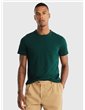 Tommy Hilfiger t shirt uomo slim fit verde con bandierina al colletto mw0mw33892-mbp
