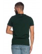 Tommy Hilfiger t shirt slim fit verde con righe manica mw0mw32584-mbp
