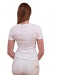 Fracomina t shirt bianca con logo di strass fp24st3002j464n5-278