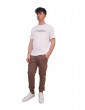 Calvin Klein t shirt uomo bianca regular con logo in cotone k10k112497yaf