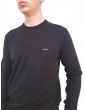Calvin Klein maglia nera in cotone e seta k10k112742beh