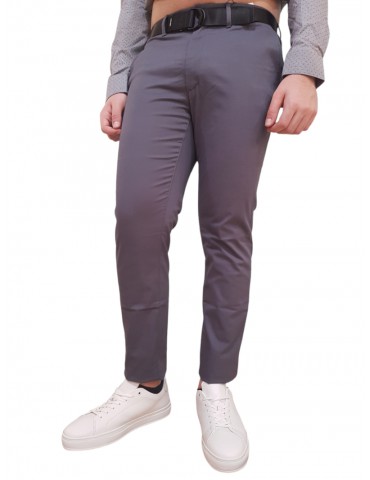 Calvin Klein pantalone chino slim con cintura grigio scuro k10k110979pcx